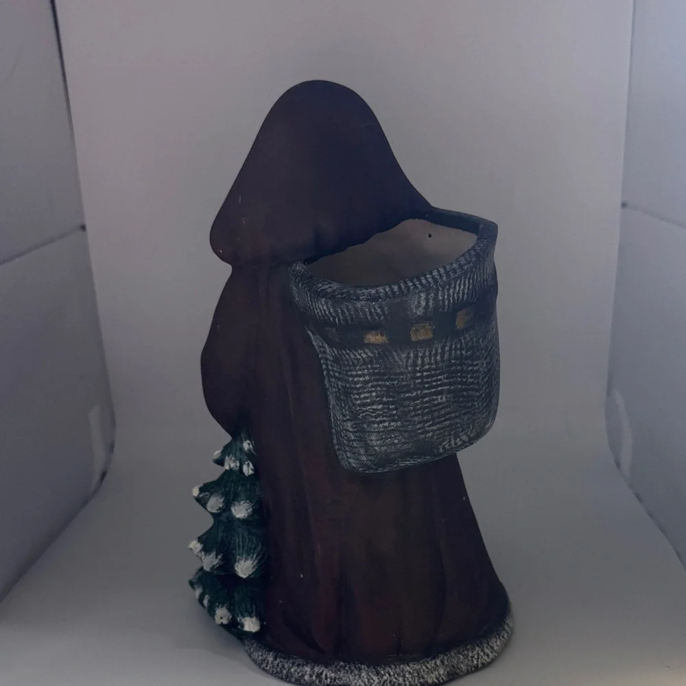 Holiday Santa Figurine with Tree